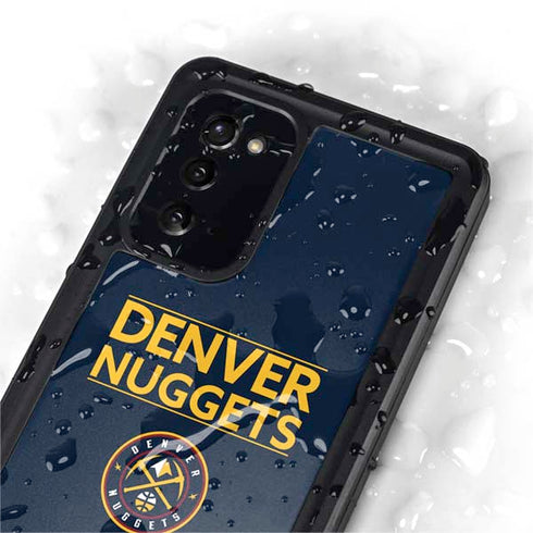 NBA Denver Nuggets Standard - Light Blue Galaxy Note20 5G Waterproof Case
