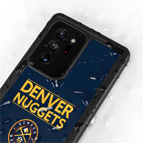 NBA Denver Nuggets Standard - Light Blue Galaxy Note20 Ultra 5G Waterproof Case