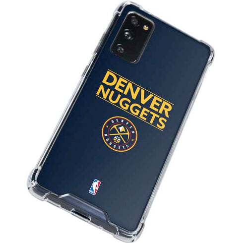 NBA Denver Nuggets Standard - Light Blue Galaxy S20 FE Clear Case