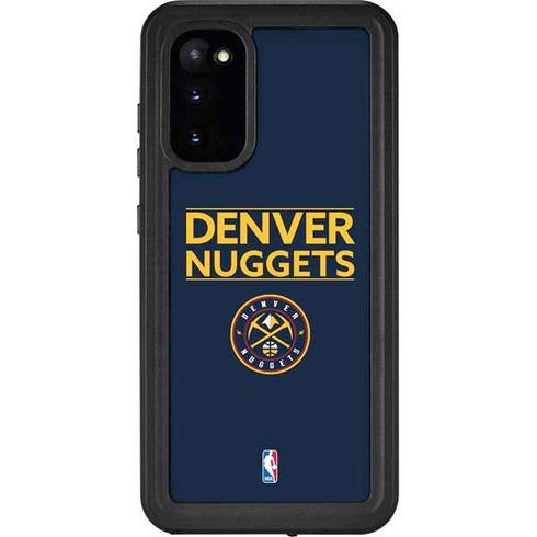 NBA Denver Nuggets Standard - Light Blue Galaxy S20 Waterproof Case