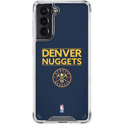 NBA Denver Nuggets Standard - Light Blue Galaxy S21 5G Clear Case