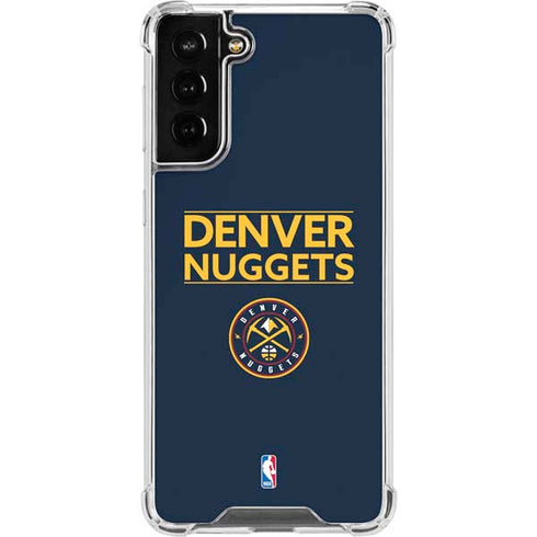 NBA Denver Nuggets Standard - Light Blue Galaxy S21 FE Clear Case