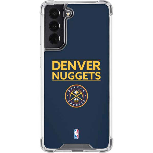 NBA Denver Nuggets Standard - Light Blue Galaxy S22 Clear Case