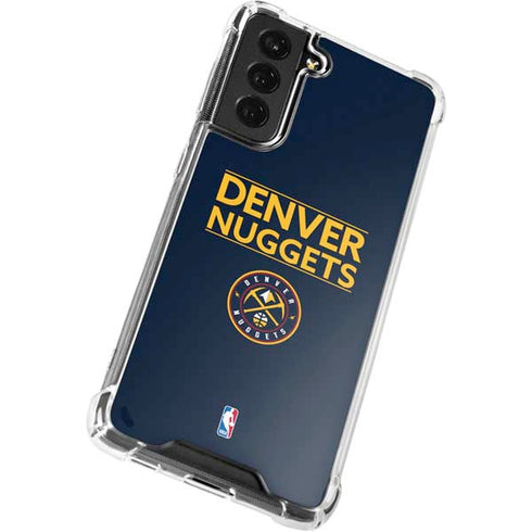 NBA Denver Nuggets Standard - Light Blue Galaxy S22 Clear Case
