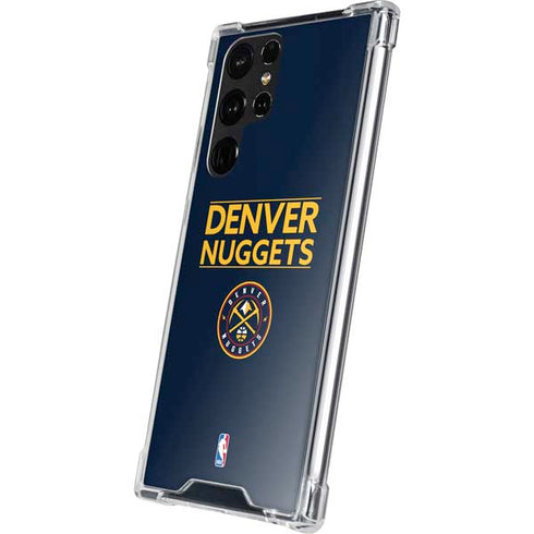 NBA Denver Nuggets Standard - Light Blue Galaxy S22 Ultra Clear Case