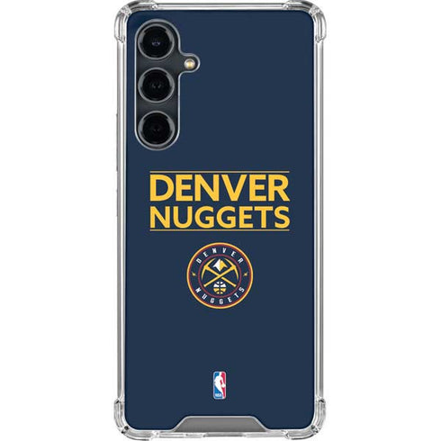 NBA Denver Nuggets Standard - Light Blue Galaxy S23 FE Clear Case