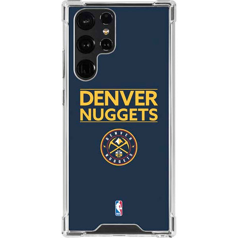 NBA Denver Nuggets Standard - Light Blue Galaxy S24 Ultra Clear Case