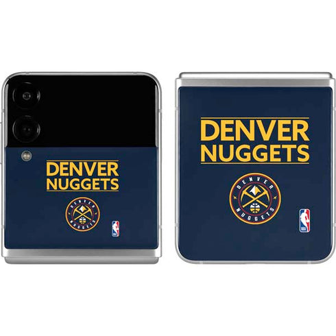 NBA Denver Nuggets Standard - Light Blue Galaxy Z Flip4 5G Skin
