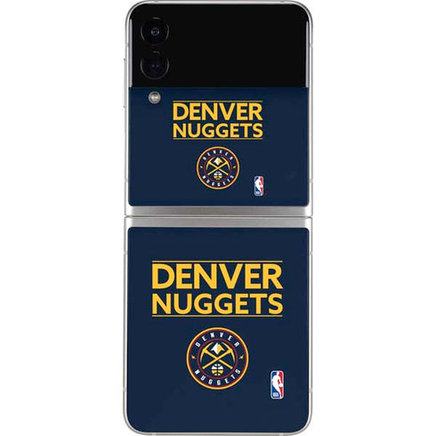 NBA Denver Nuggets Standard - Light Blue Galaxy Z Flip4 5G Skin