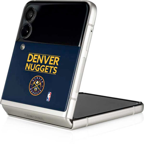 NBA Denver Nuggets Standard - Light Blue Galaxy Z Flip4 5G Skin