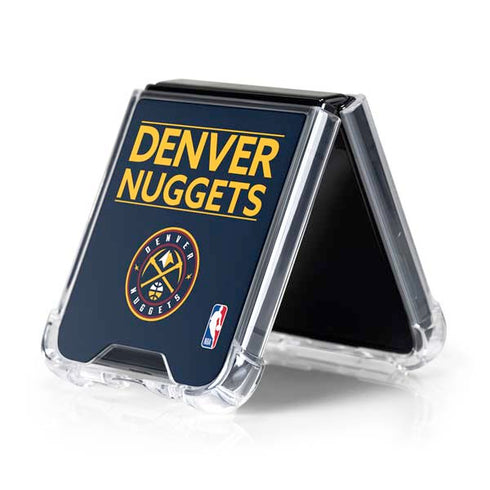 NBA Denver Nuggets Standard - Light Blue Galaxy Z Flip5 5G Clear Case