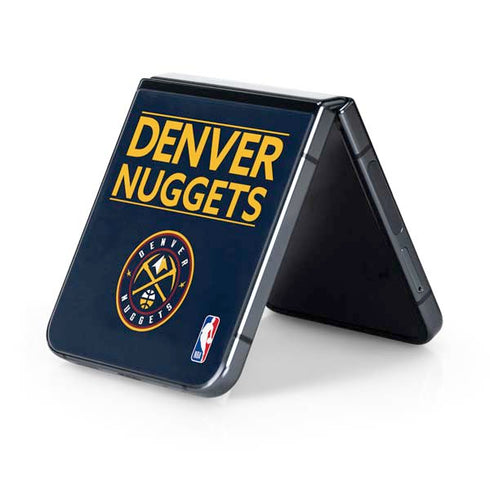 NBA Denver Nuggets Standard - Light Blue Galaxy Z Flip5 5G Skin