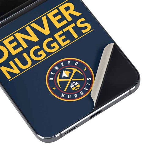 NBA Denver Nuggets Standard - Light Blue Galaxy Z Flip5 5G Skin