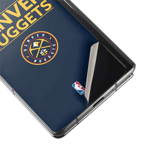 NBA Denver Nuggets Standard - Light Blue Galaxy Z Fold2 5G Skin