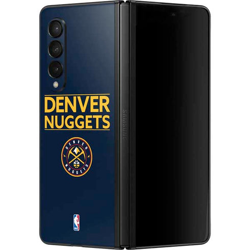 NBA Denver Nuggets Standard - Light Blue Galaxy Z Fold3 5G Skin