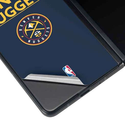 NBA Denver Nuggets Standard - Light Blue Galaxy Z Fold3 5G Skin
