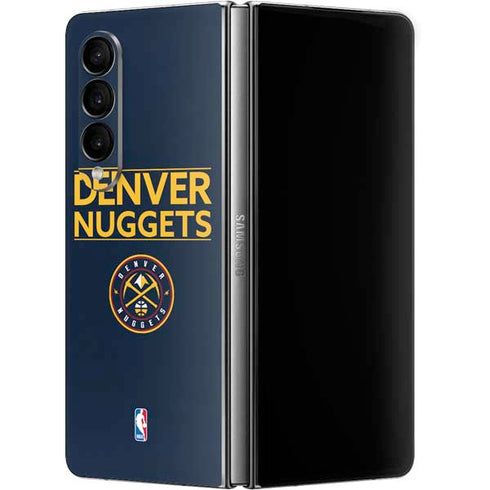 NBA Denver Nuggets Standard - Light Blue Galaxy Z Fold4 5G Skin
