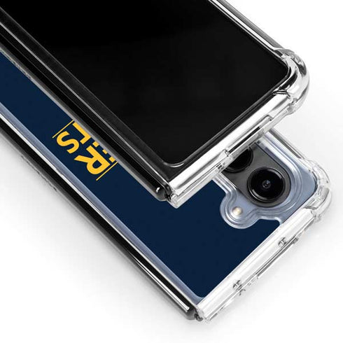 NBA Denver Nuggets Standard - Light Blue Galaxy Z Fold5 5G Clear Case