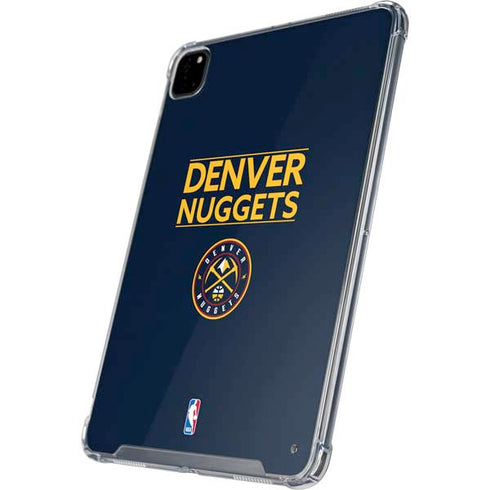 NBA Denver Nuggets Standard - Light Blue iPad Pro 12.9in (2020) Clear Case