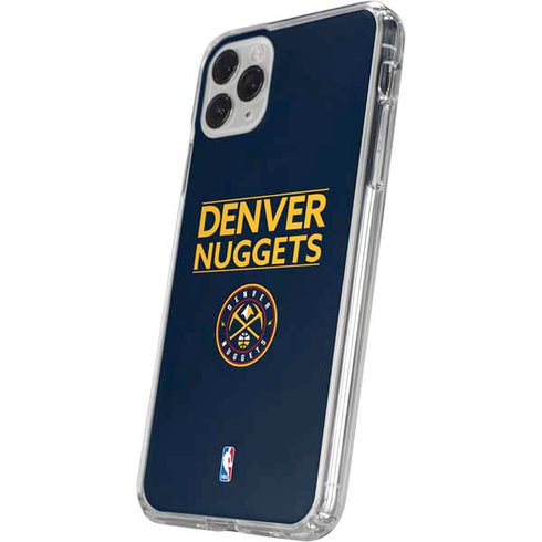 NBA Denver Nuggets Standard - Light Blue iPhone 11 Pro Clear Case