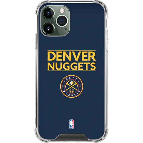NBA Denver Nuggets Standard - Light Blue iPhone 11 Pro Max Clear Case