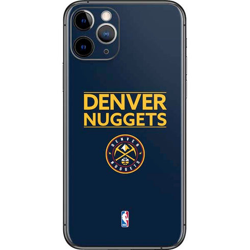 NBA Denver Nuggets Standard - Light Blue iPhone 11 Pro Skin