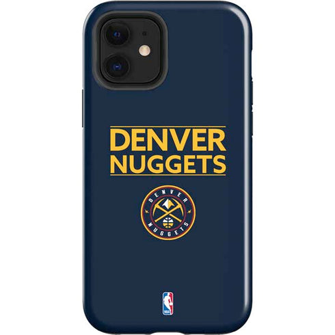 NBA Denver Nuggets Standard - Light Blue iPhone 12 Impact Case