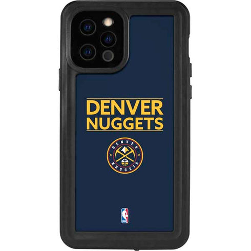 NBA Denver Nuggets Standard - Light Blue iPhone 12 Pro Waterproof Case
