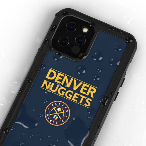 NBA Denver Nuggets Standard - Light Blue iPhone 12 Pro Waterproof Case