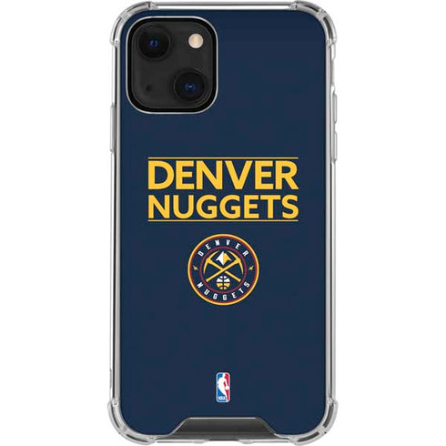 NBA Denver Nuggets Standard - Light Blue iPhone 13 Clear Case