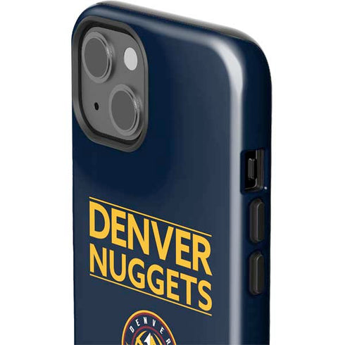 NBA Denver Nuggets Standard - Light Blue iPhone 13 Impact Case