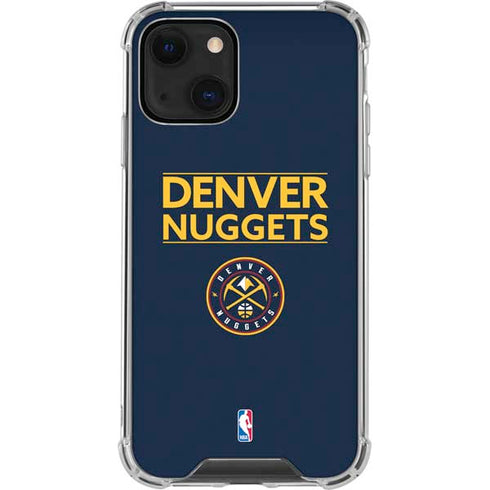 NBA Denver Nuggets Standard - Light Blue iPhone 13 Mini Clear Case