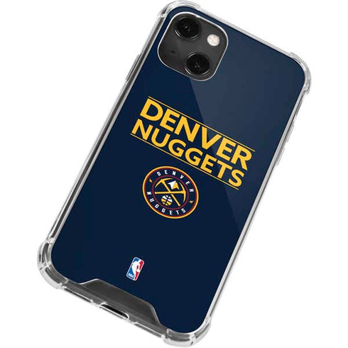 NBA Denver Nuggets Standard - Light Blue iPhone 13 Mini Clear Case