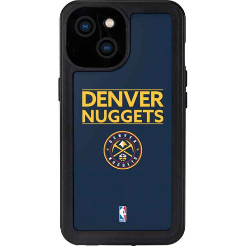 NBA Denver Nuggets Standard - Light Blue iPhone 13 Mini Waterproof Case