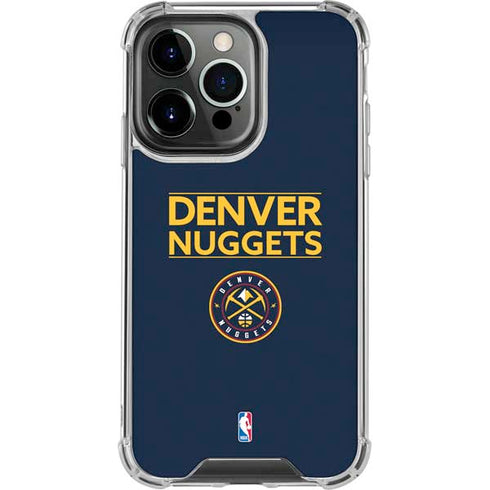 NBA Denver Nuggets Standard - Light Blue iPhone 13 Pro Clear Case