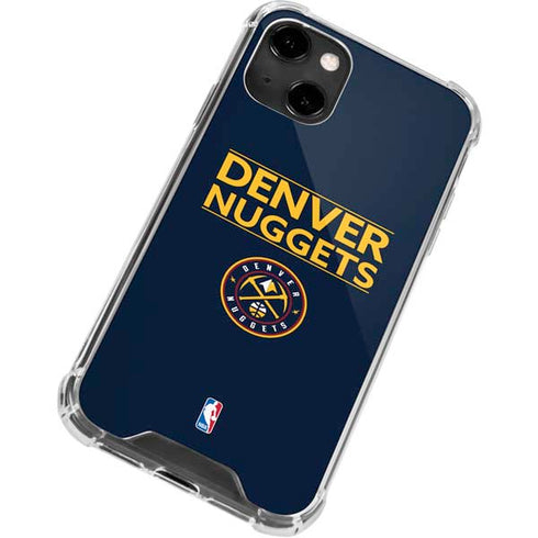 NBA Denver Nuggets Standard - Light Blue iPhone 14 Clear Case