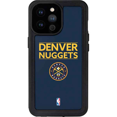 NBA Denver Nuggets Standard - Light Blue iPhone 14 Pro Max Waterproof Case