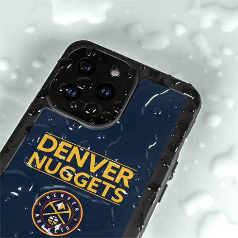 NBA Denver Nuggets Standard - Light Blue iPhone 14 Pro Max Waterproof Case