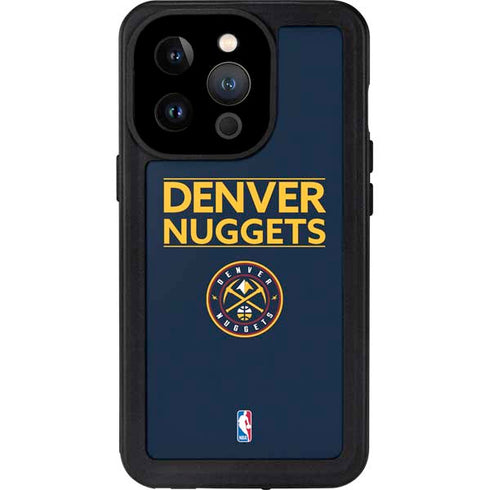 NBA Denver Nuggets Standard - Light Blue iPhone 14 Pro Waterproof Case
