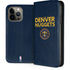 NBA Denver Nuggets Standard - Light Blue iPhone 15 Pro Max Folio Case