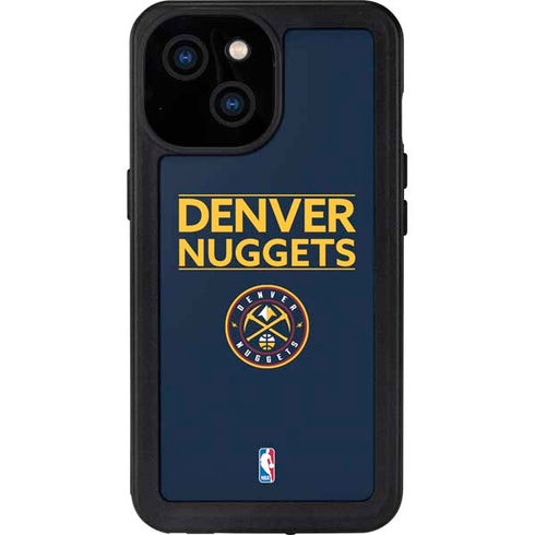 NBA Denver Nuggets Standard - Light Blue iPhone 15 Waterproof Case