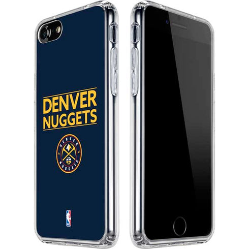 NBA Denver Nuggets Standard - Light Blue iPhone SE (2nd & 3rd Gen) Clear Case