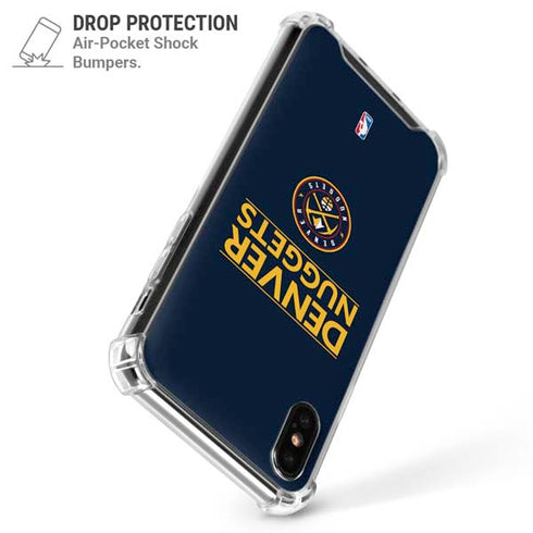 NBA Denver Nuggets Standard - Light Blue iPhone XS Max Clear Case