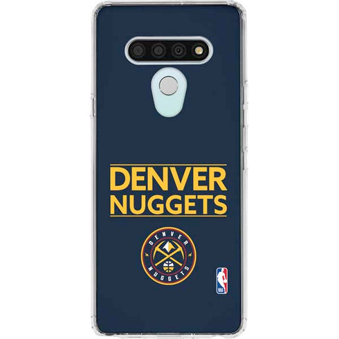 NBA Denver Nuggets Standard - Light Blue LG Stylo 6 Clear Case