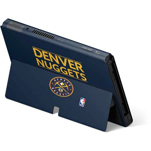 NBA Denver Nuggets Standard - Light Blue Nintendo Switch OLED (2021) Skin