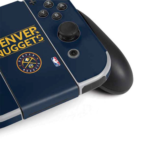 NBA Denver Nuggets Standard - Light Blue Nintendo Switch OLED (2021) Skin