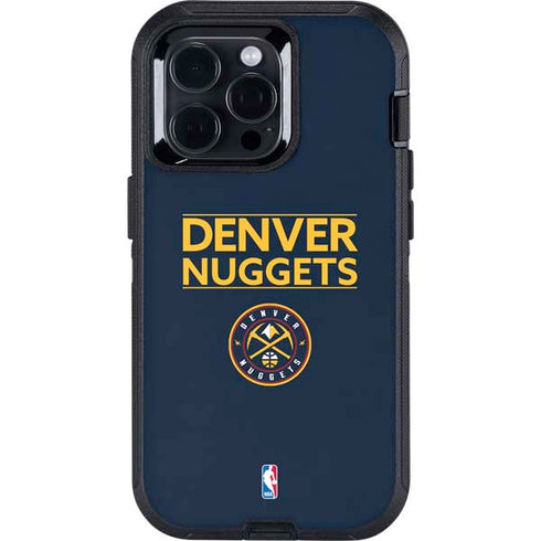 NBA Denver Nuggets Standard - Light Blue Otterbox Defender iPhone Skin