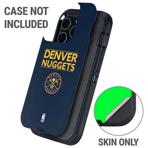 NBA Denver Nuggets Standard - Light Blue Otterbox Defender iPhone Skin