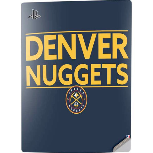 NBA Denver Nuggets Standard - Light Blue PS5 Digital Edition Console Skin