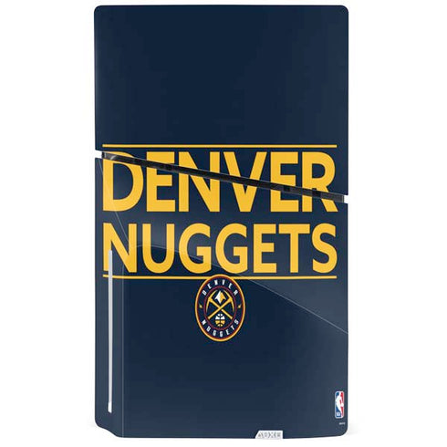 NBA Denver Nuggets Standard - Light Blue PS5 Slim Disk Bundle Skin